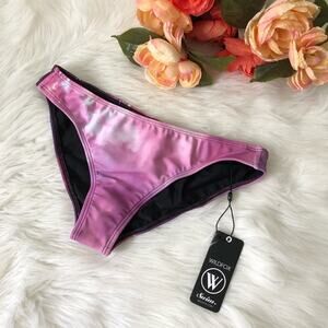 WILDFOX Purple Bikini Bottoms Firework NWT
